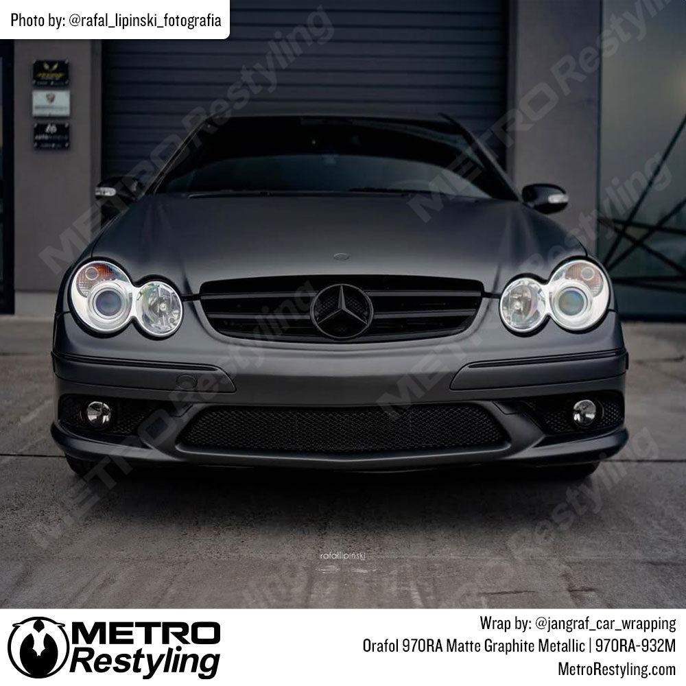 matte gray mercedes wrap