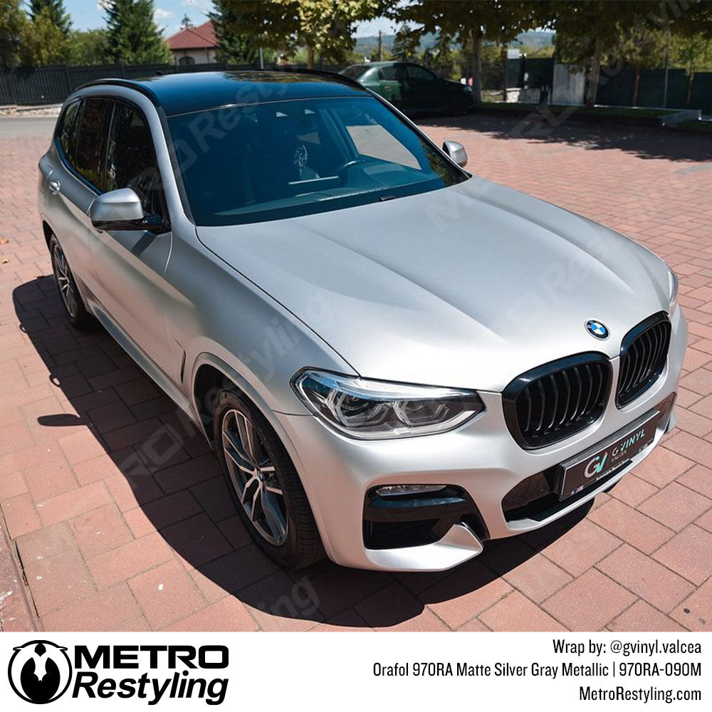 Matte Silver BMW Wrap