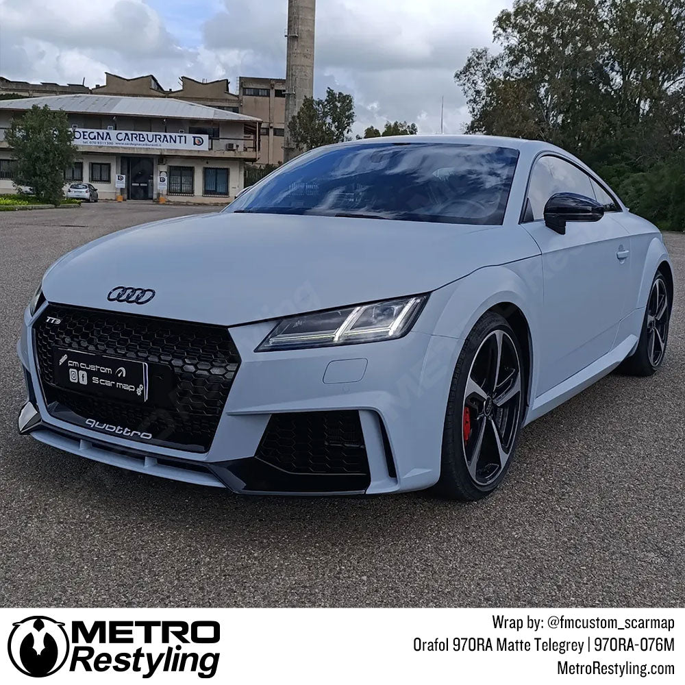 Orafol Matte Telegrey Vinyl Wrap | Metro Restyling