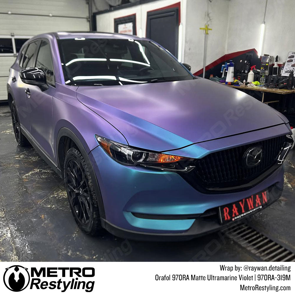 Maxda Wrapped in Matte Violet Vinyl Wrap