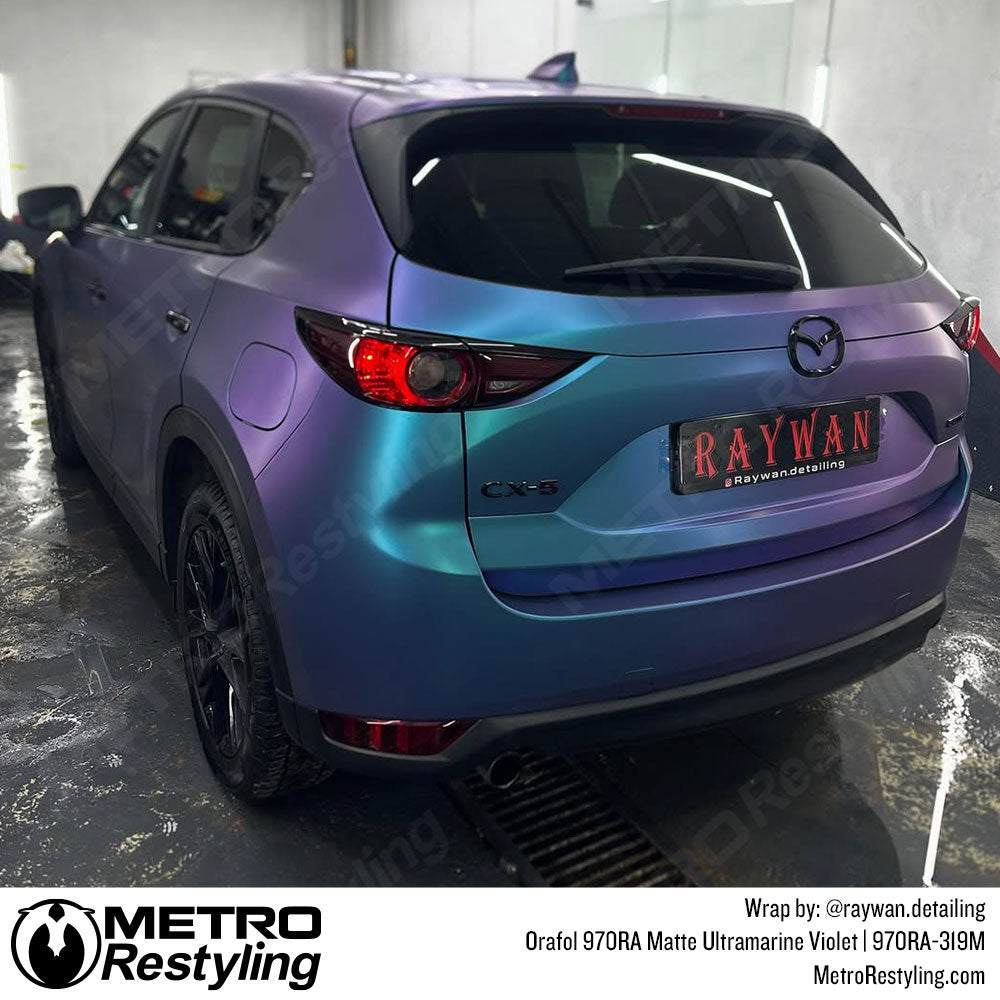 Maxda Wrapped in Matte Violet Vinyl Wrap