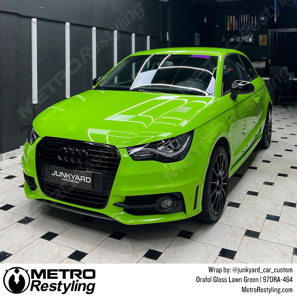 Green audi wrap