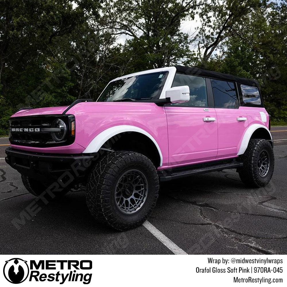 Orafol Gloss Soft Pink Vinyl Wrap | Metro Restyling