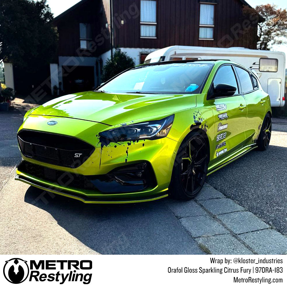 Orafol Gloss Sparkling Citrus Fury Vinyl Wrap | Metro Restyling