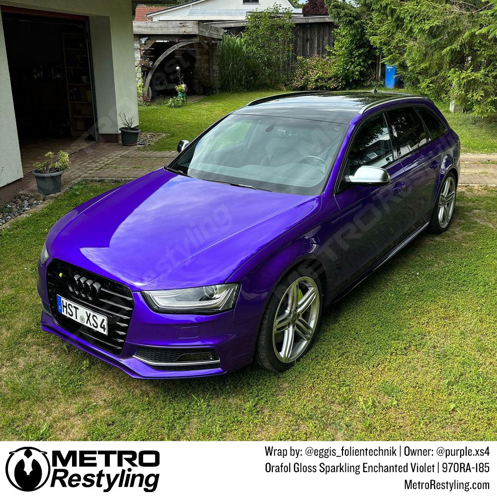 gloss purple audi wrap