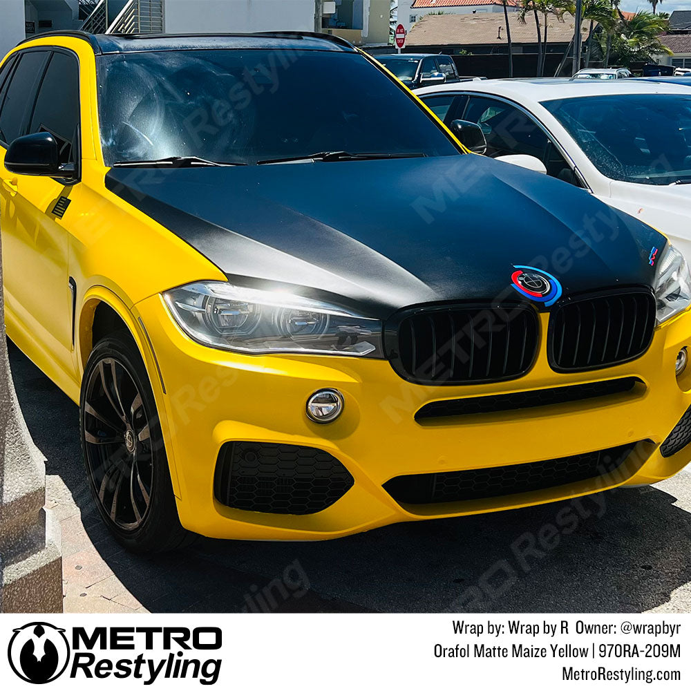 orafol yellow bmw wrap