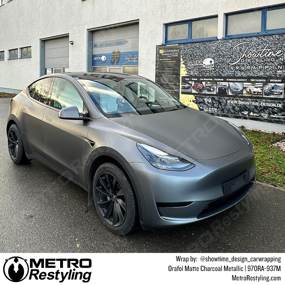 Orafol Matte Charcoal Metallic Vinyl Wrap | Metro Restyling