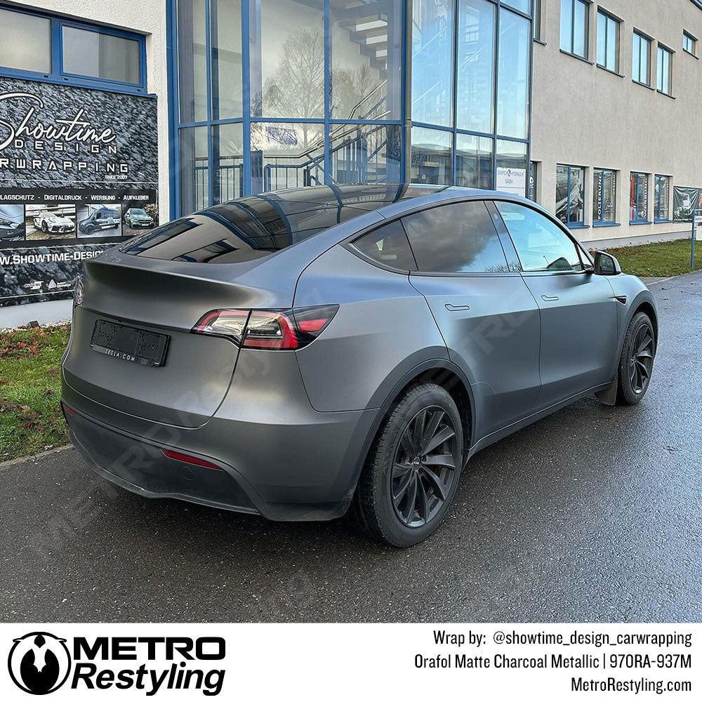 Orafol Matte Charcoal Metallic Vinyl Wrap | Metro Restyling