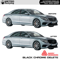 Chrome Delete Vinyl Wrap - 3M, Avery Dennison, CYS & KPMF