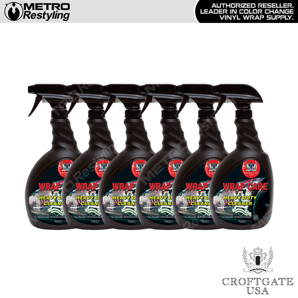 Croftgate Wrap Care Heavy Duty Cleaner 32oz Sprayer 6-Pack