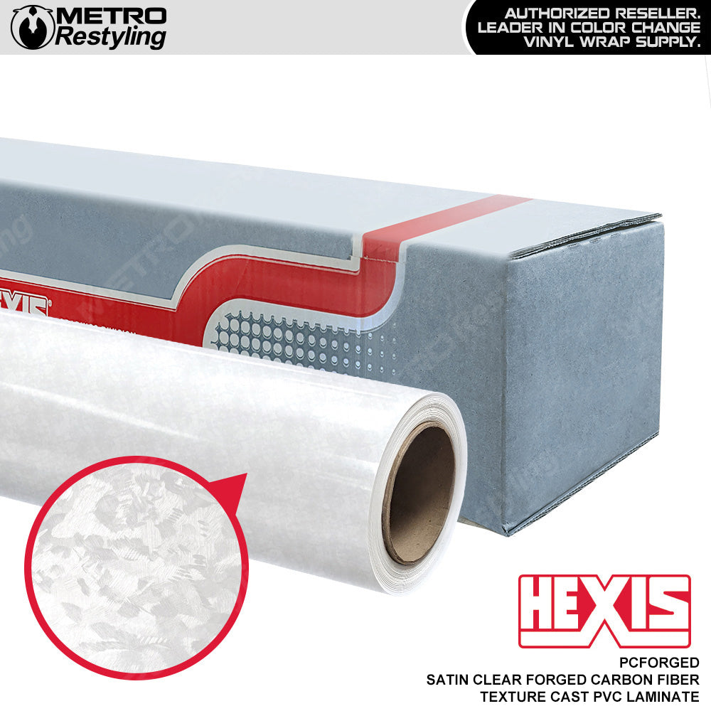 Hexis® SKINTAC Forged Black Carbon Fiber Satin Autofolie | 152 cm Breite