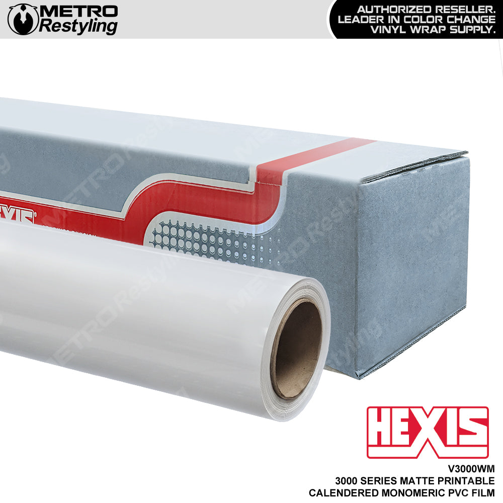 Hexis 3000 Series Matte Printable Monomeric PVC Film
