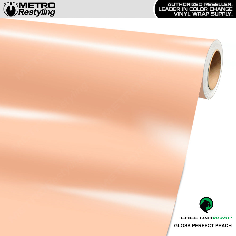 Cheetah Wrap Gloss Perfect Peach Vinyl Wrap