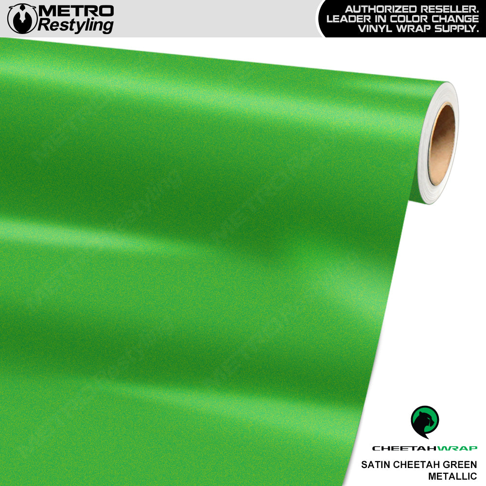 Cheetah Wrap - Satin Cheetah Green | Metro Restyling