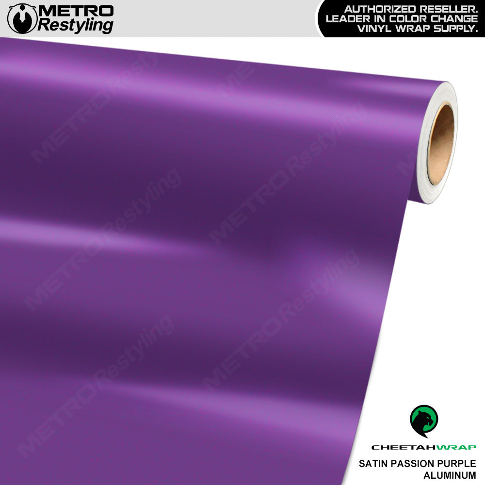 Cheetah Wrap Satin Passion Purple Vinyl Wrap