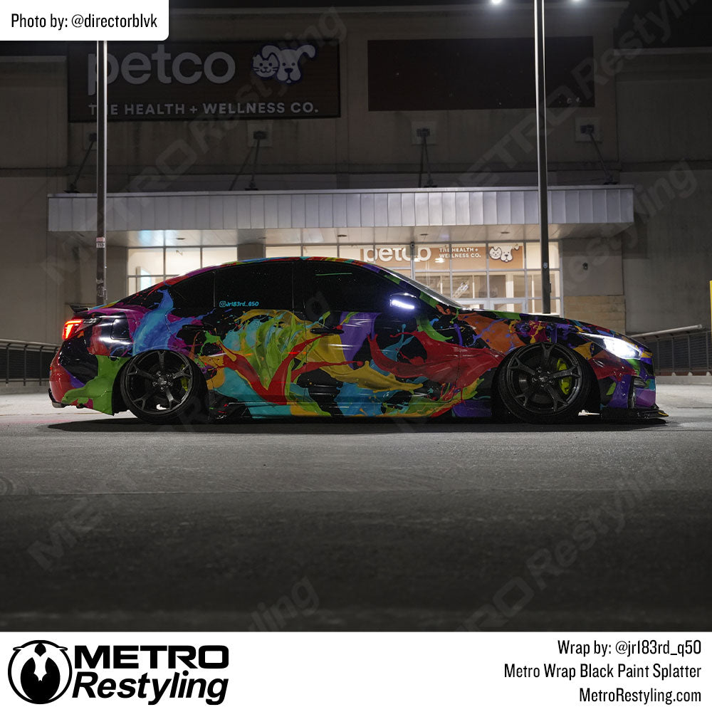 paint splatter car wrap