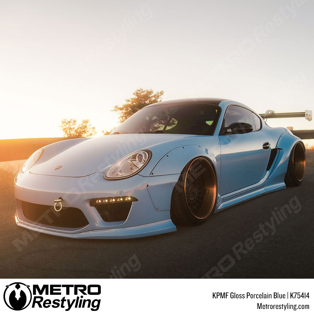 porsche blue wrap