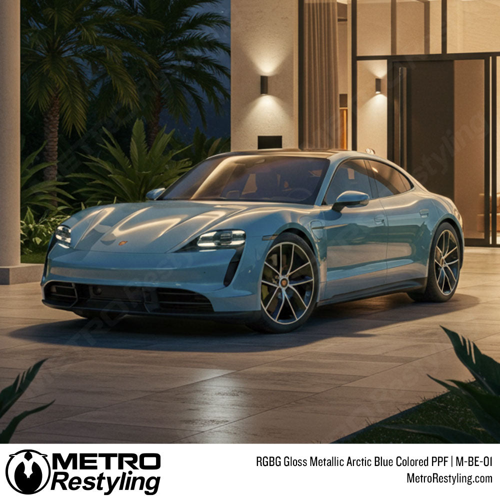 light blue colored ppf