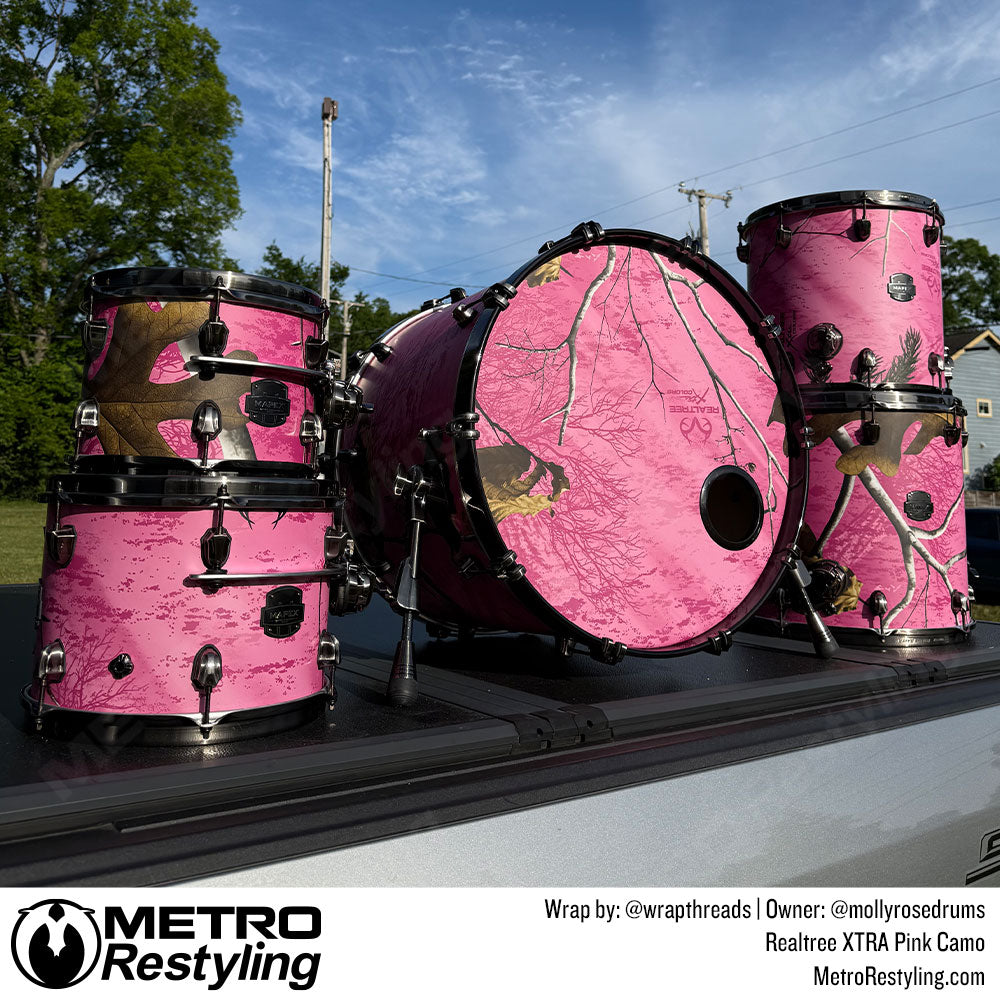 Realtree XTRA Pink Camouflage Vinyl Wrap Film | CamoWraps