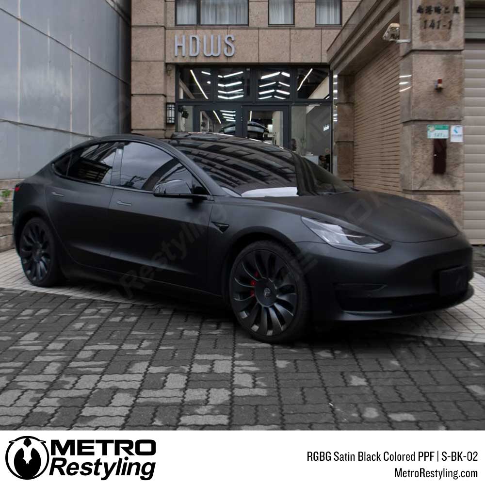 RGBG Satin Black Colored PPF