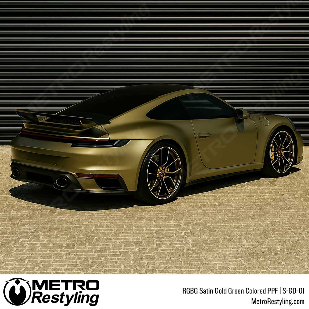 RGBG Satin Gold Green Colored PPF