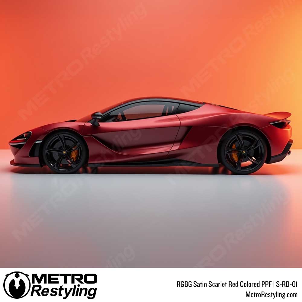 RGBG Satin Scarlet Red Colored PPF