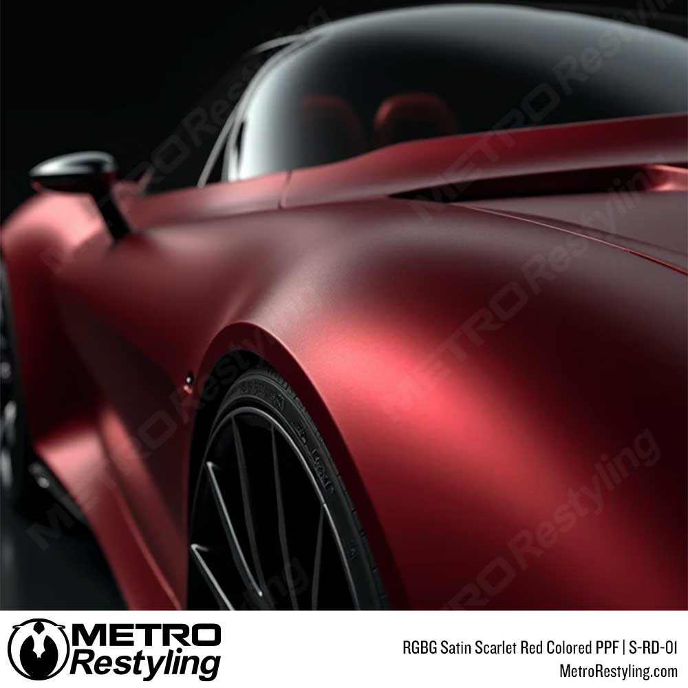 RGBG Satin Scarlet Red Colored PPF