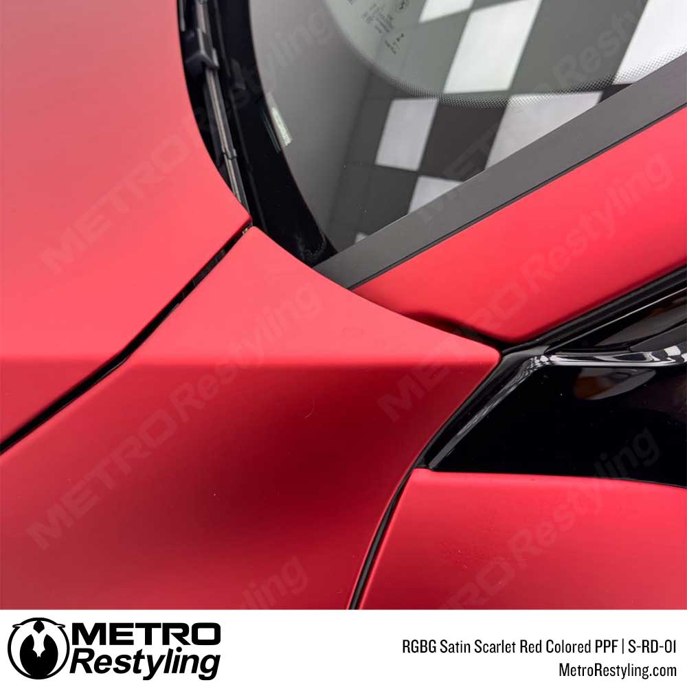 RGBG Satin Scarlet Red Colored PPF