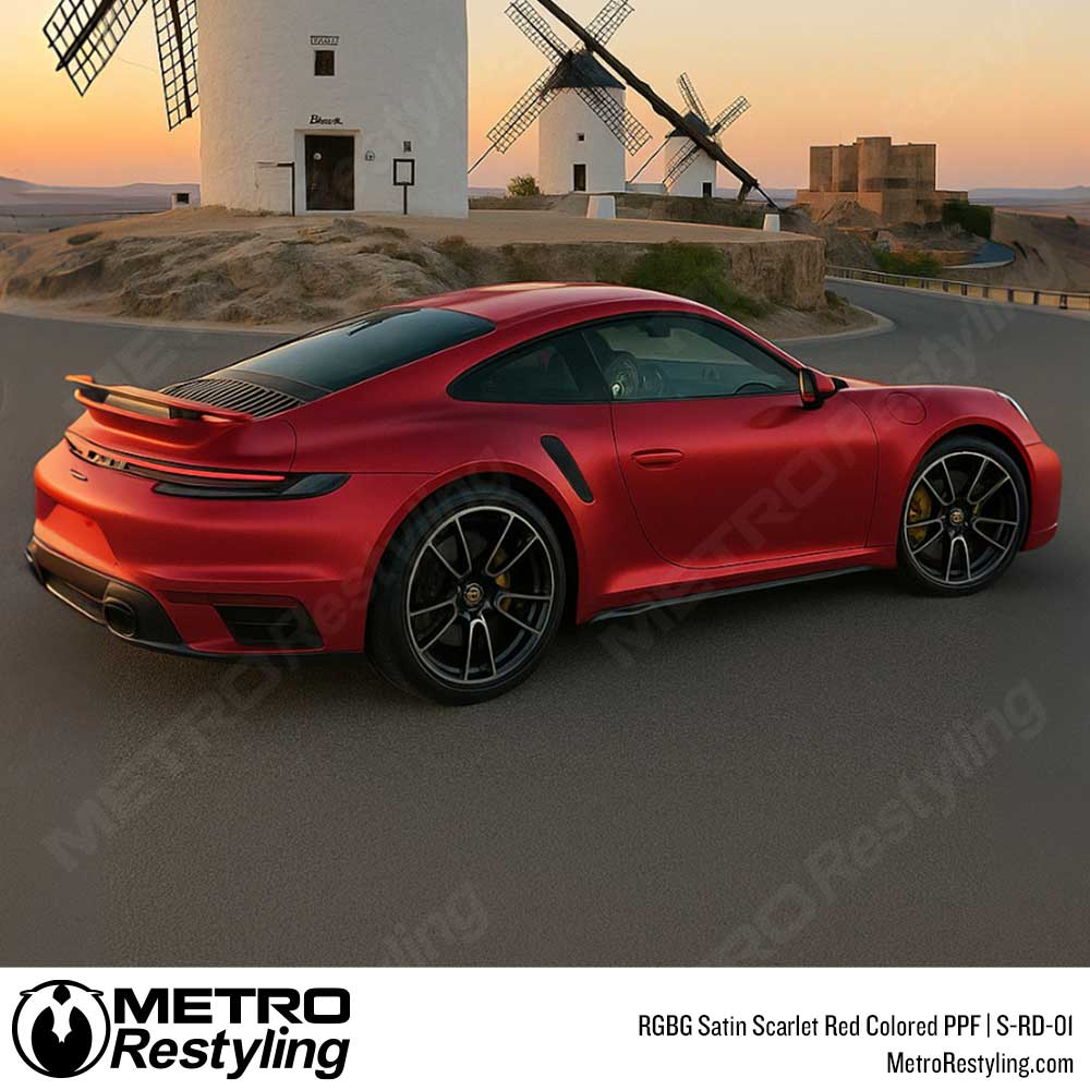 RGBG Satin Scarlet Red Colored PPF