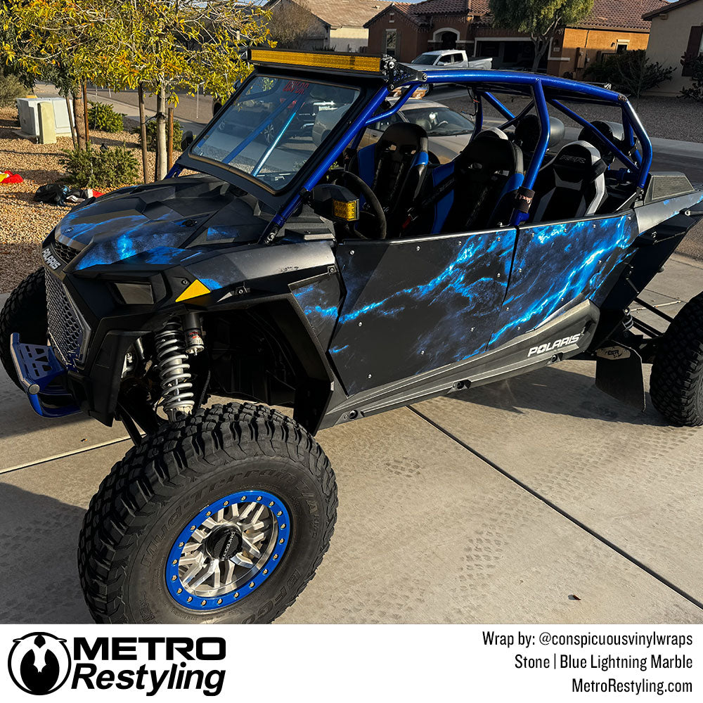 Blue UTV Wrap