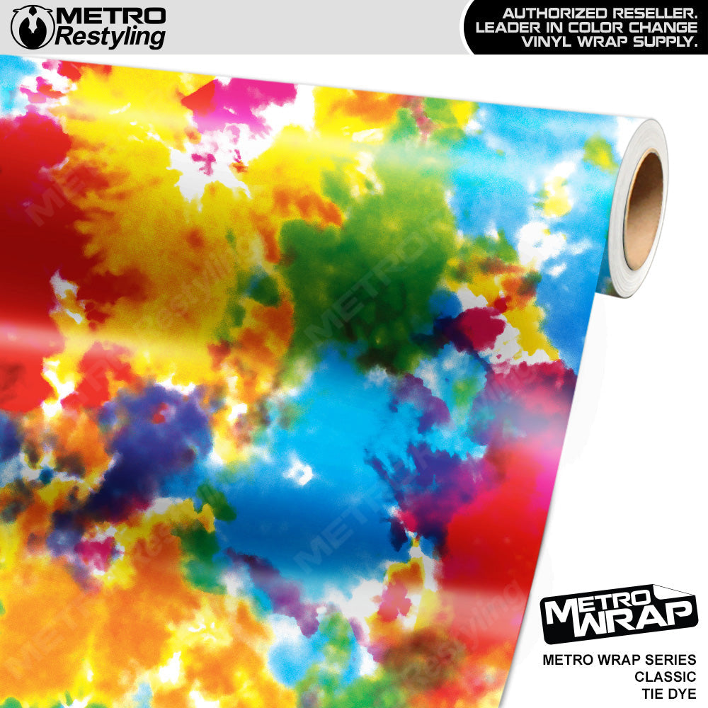 Metro Wrap Tie Dye Classic Vinyl Film - Avery Film - Satin Finish | BLOWOUT STOCK | (25 sq ft) | 100352