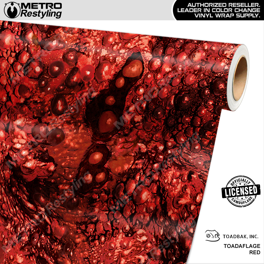 Toadaflage Red Camouflage Vinyl Wrap Film