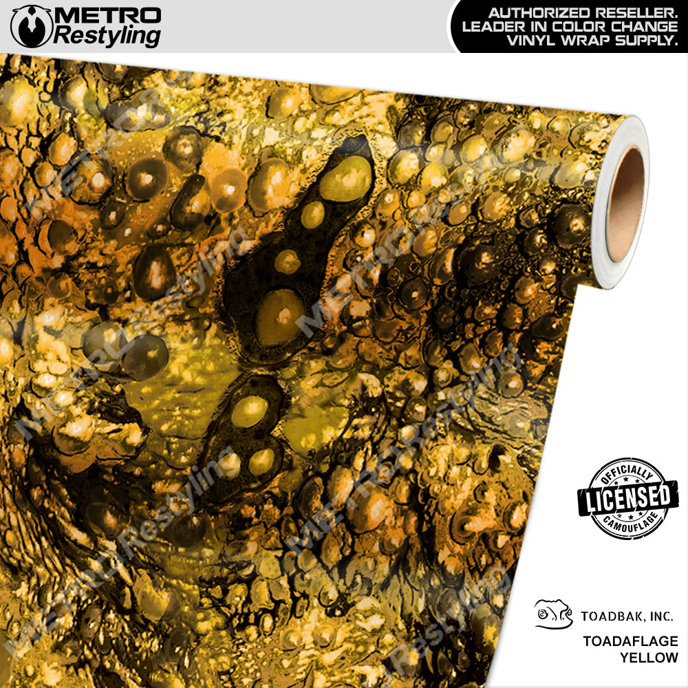 Toadaflage Yellow Camouflage Vinyl Wrap Film
