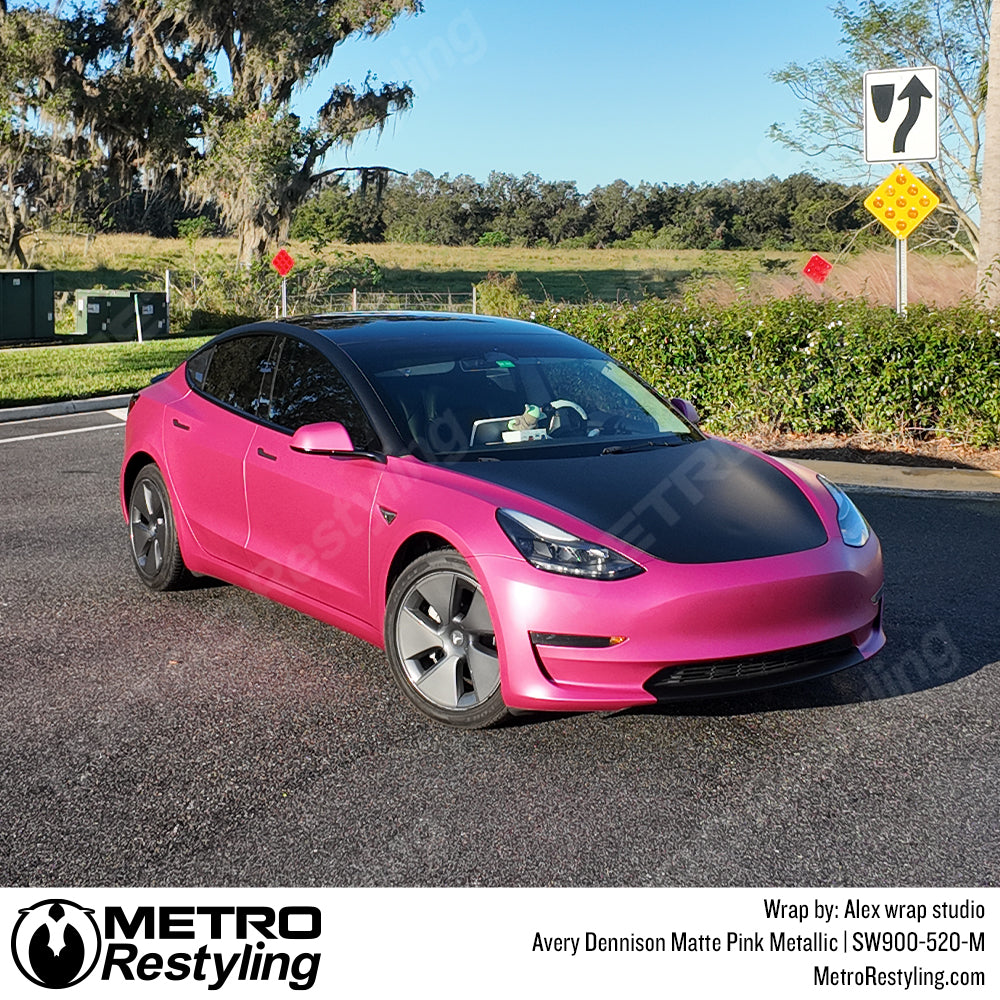 Matte Pink Tesla