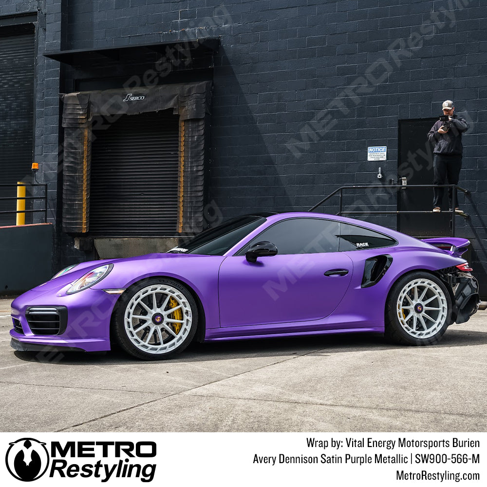 purple porsche wrap