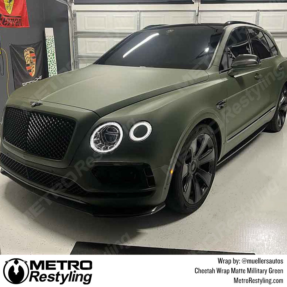 matte green bentayga wrap