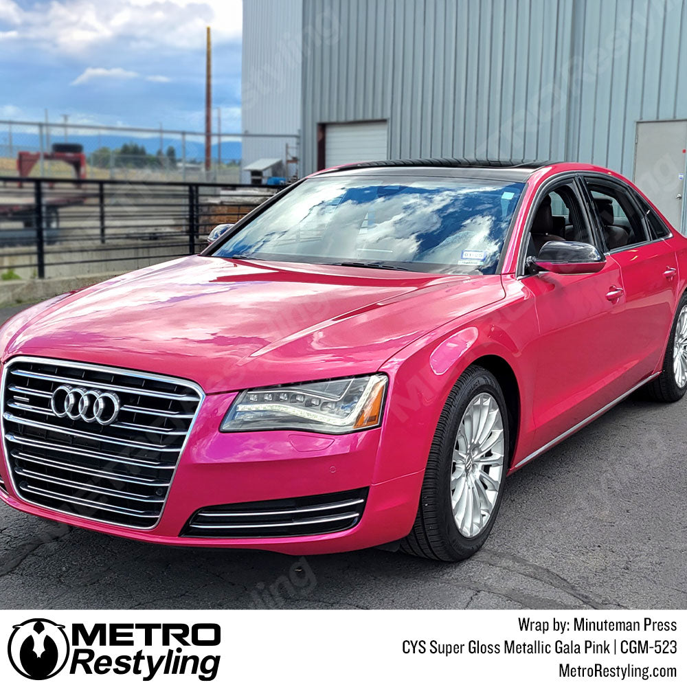 pink audi wrap