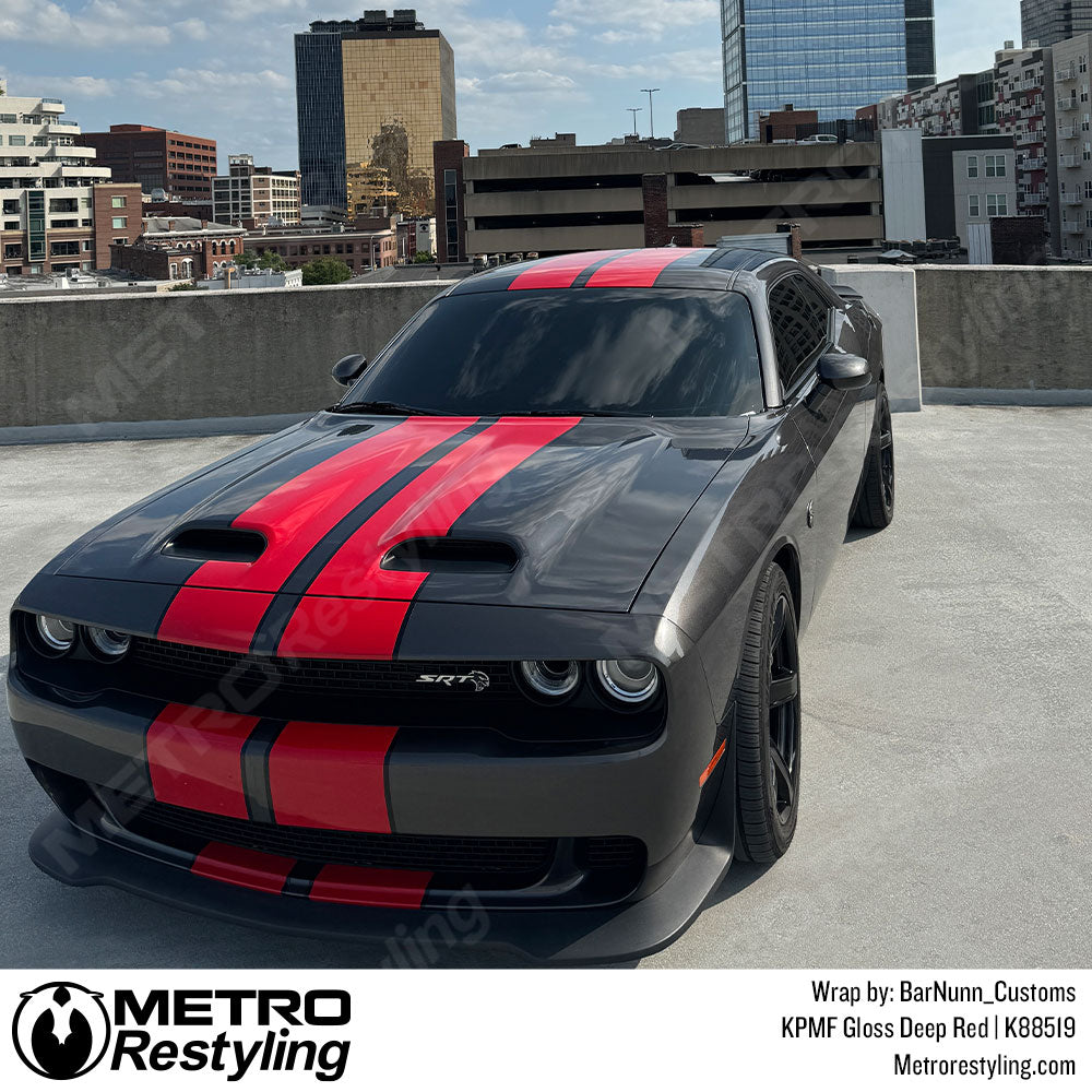 red stripes on dodge challenger