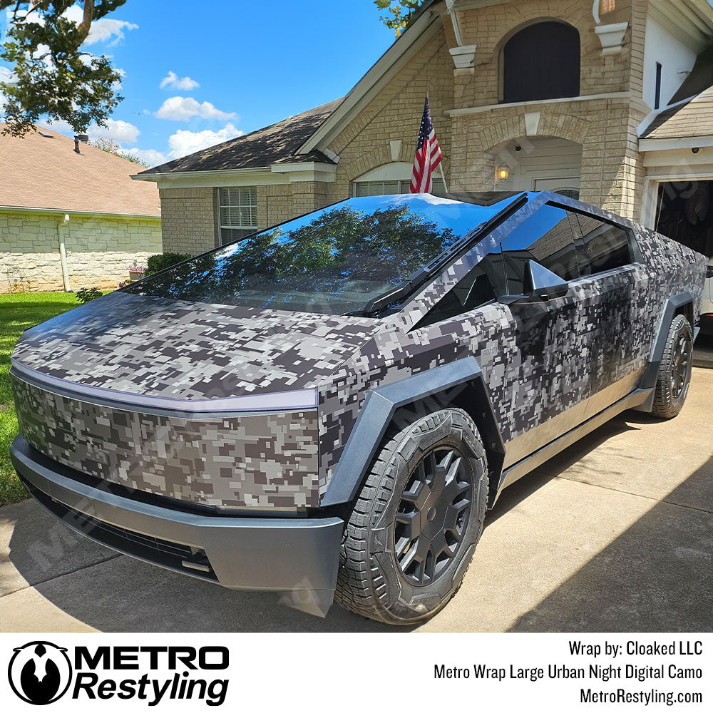 cybertruck camo wrap