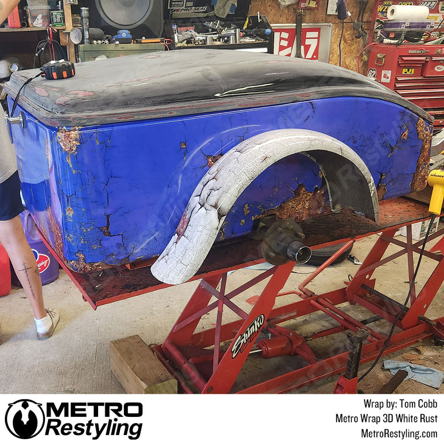 Rust Coloured Mini Metro 3D White Rust - Metro Wrap | Metro Restyling