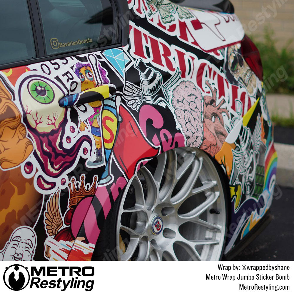 Graffiti Sticker Car Wrap