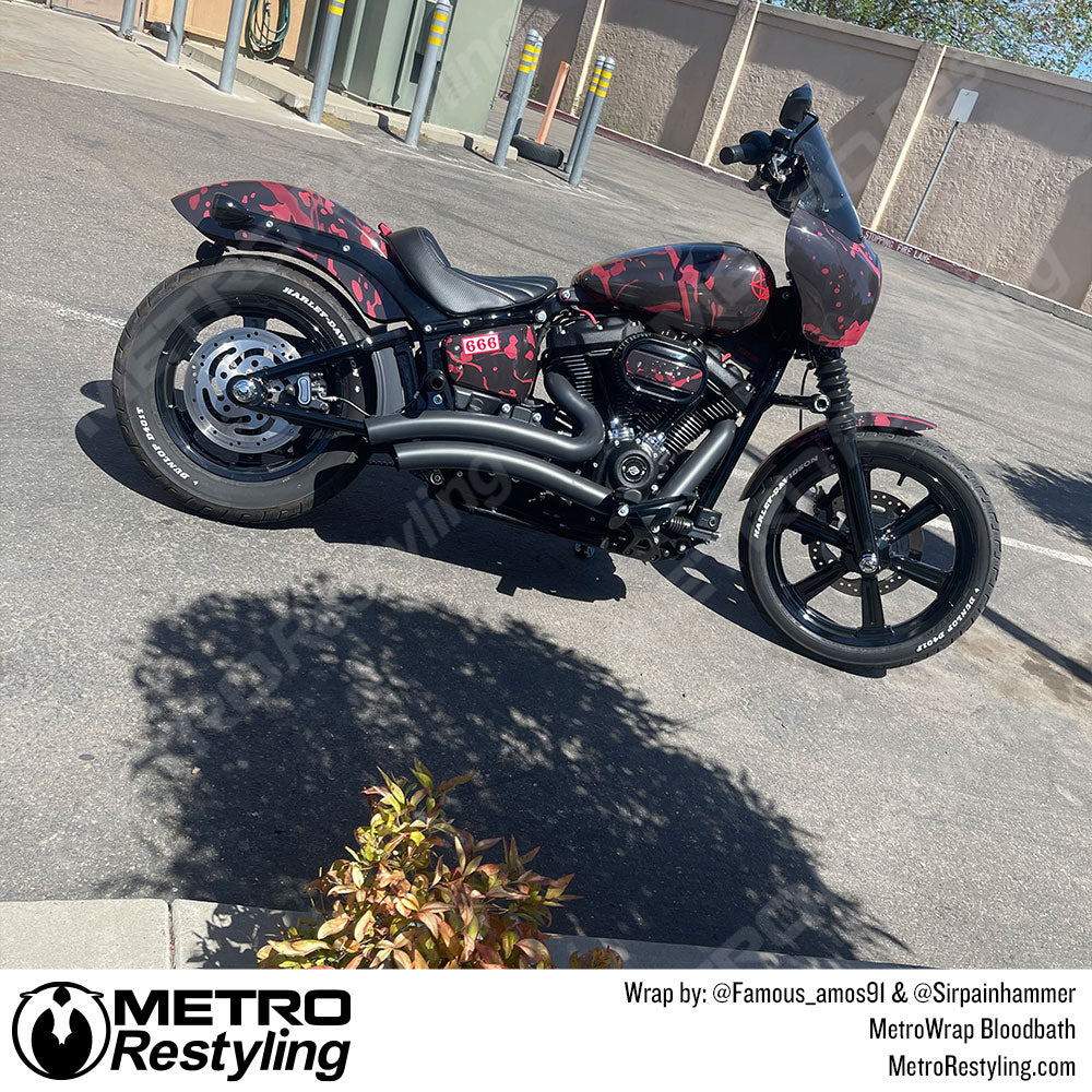 MetroWrap bloodbath Camo Motorcycle Bike Wrap