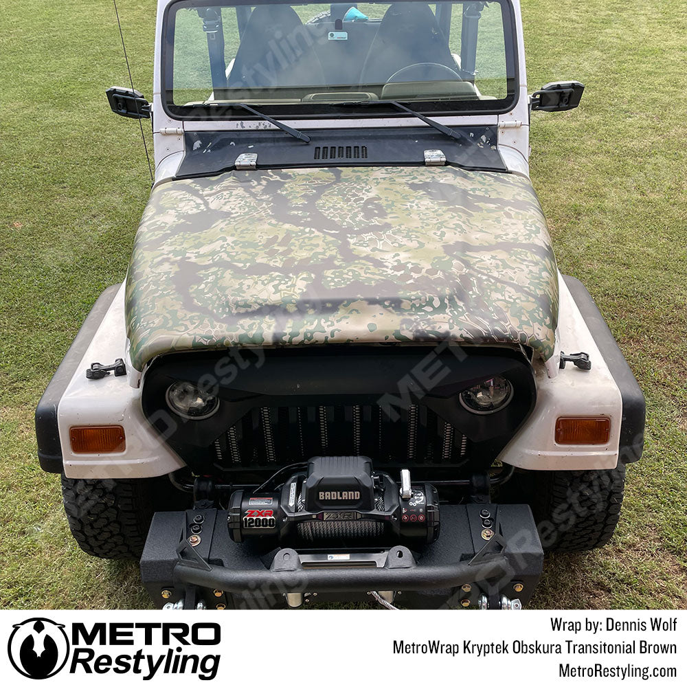 MetroWrap Kryptek Obskura Transitonial Brown Jeep Wrangler Vinyl Wrap