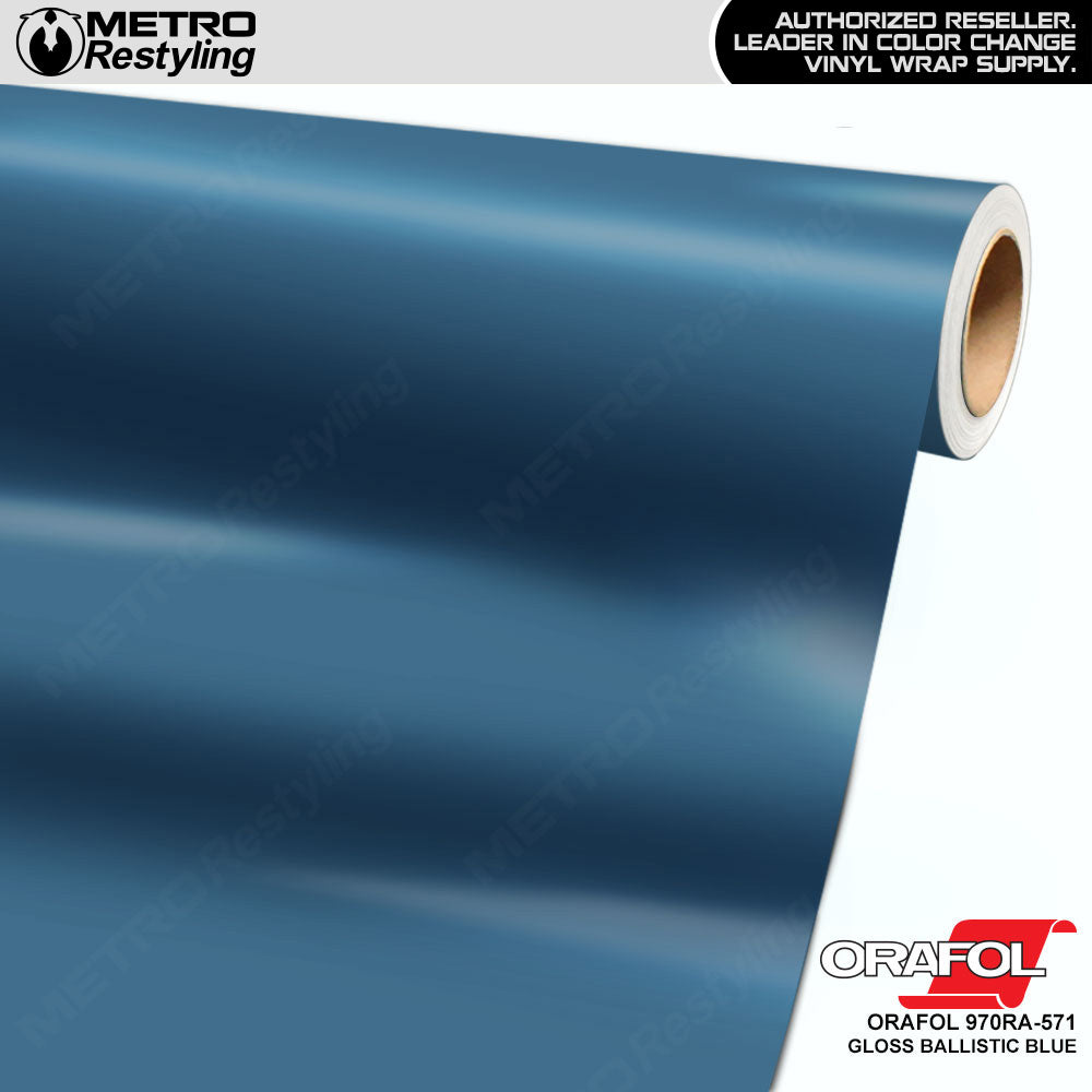 Orafol 970RA Gloss Ballistic Blue Vinyl Wrap | 970RA-571 | BLOWOUT STOCK | (200 sq ft) | V761187