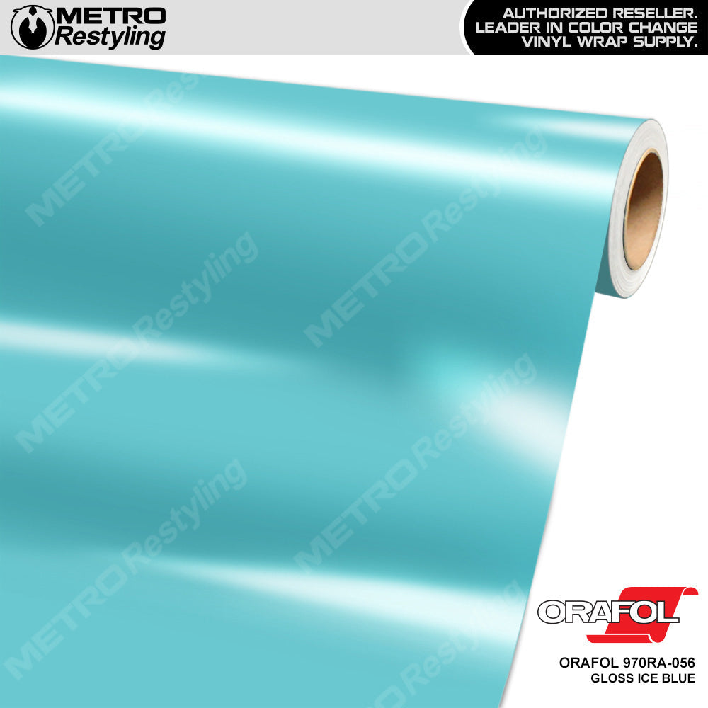 Orafol 970RA Gloss Ice Blue Vinyl Wrap | 970RA-056 | BLOWOUT STOCK | (365 sq ft) | 202471