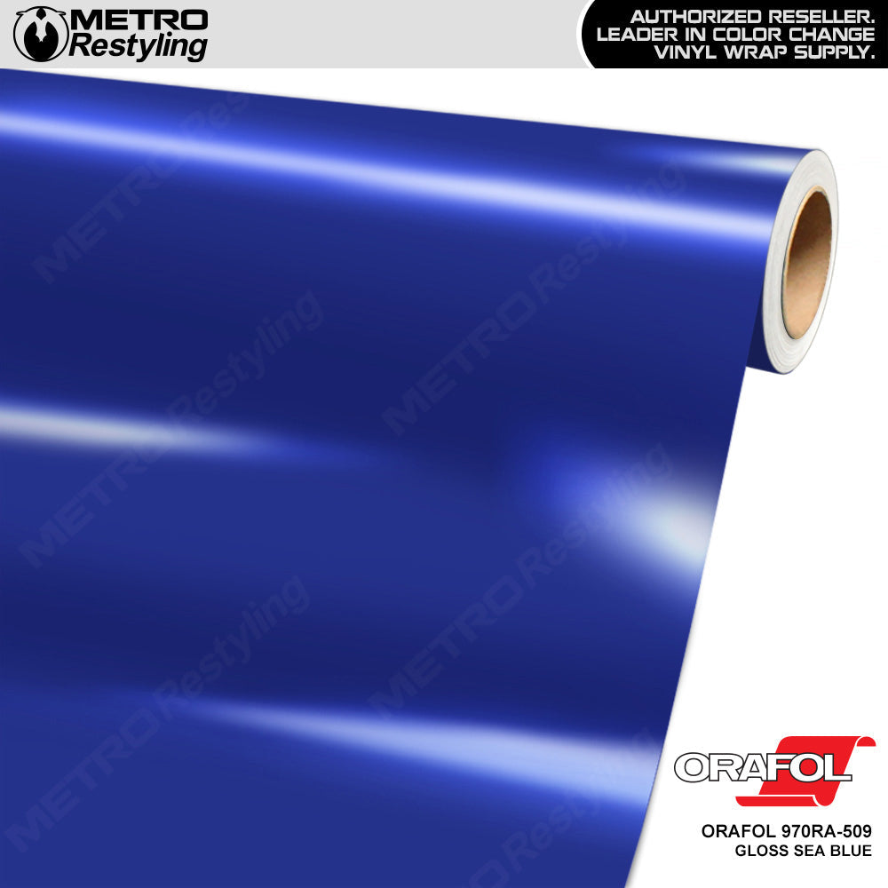 Orafol 970RA Gloss Sea Blue Vinyl Wrap | 970RA-509 | BLOWOUT STOCK | (285 sq ft) | 202424