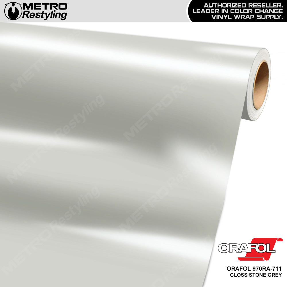 Orafol 970RA Gloss Stone Gray Vinyl Wrap | 970RA-711 | BLOWOUT STOCK | (320 sq ft) | V827646