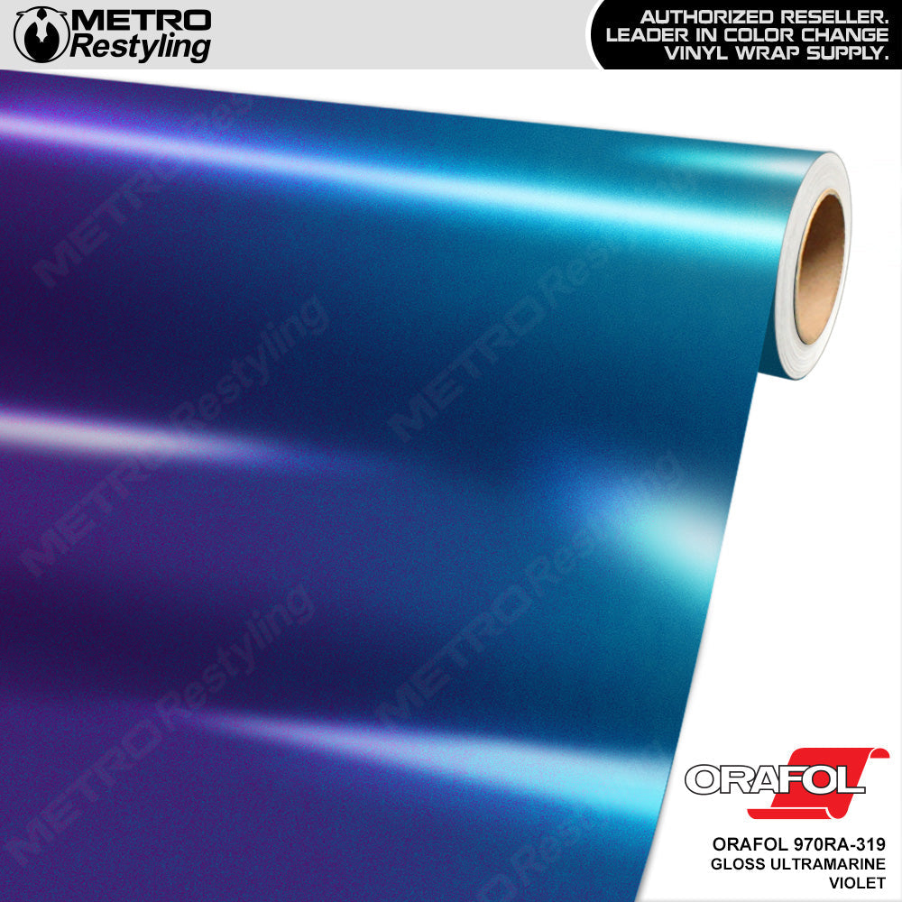 Orafol 970RA Gloss Ultramarine Violet Vinyl Wrap | 970RA-319 | BLOWOUT STOCK | (260 sq ft) | V847944