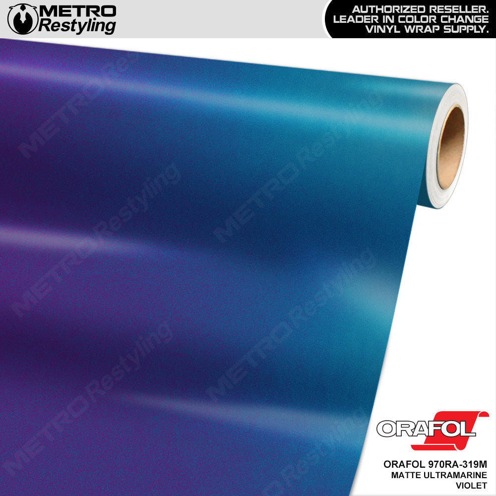 Orafol 970RA Matte Ultramarine Violet Vinyl Wrap | 970RA-319M | BLOWOUT STOCK | (225 sq ft) | V603763