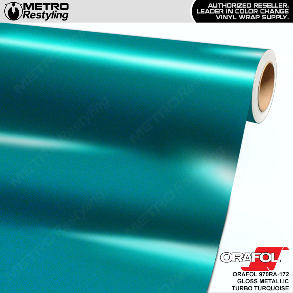 Orafol 970RA Gloss Metallic Turbo Turquoise Vinyl Wrap